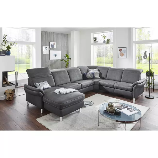 Hudson Sofa in Stoff Grau 
