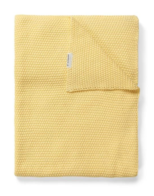 Marc O'Polo Decke Nordic Knit in Pale Yellow 