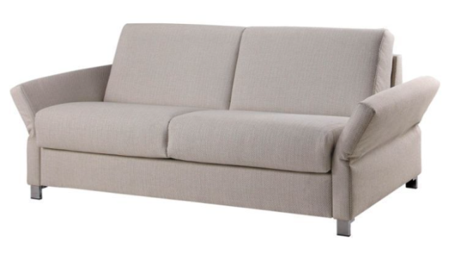 Bali Messina Schlafsofa in Stoff Taupe 