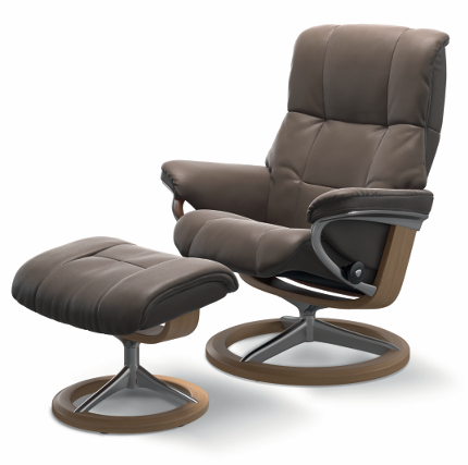 Stressless Mayfair (M) Sessel mit Hocker in Leder Batick 