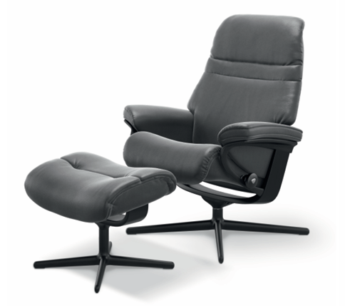 Stressless Sunrise (M) Sessel mit Hocker in Leder Batick 