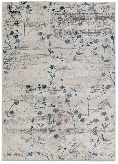 Teppich Antea Vintage Blumen blau 133x190cm 