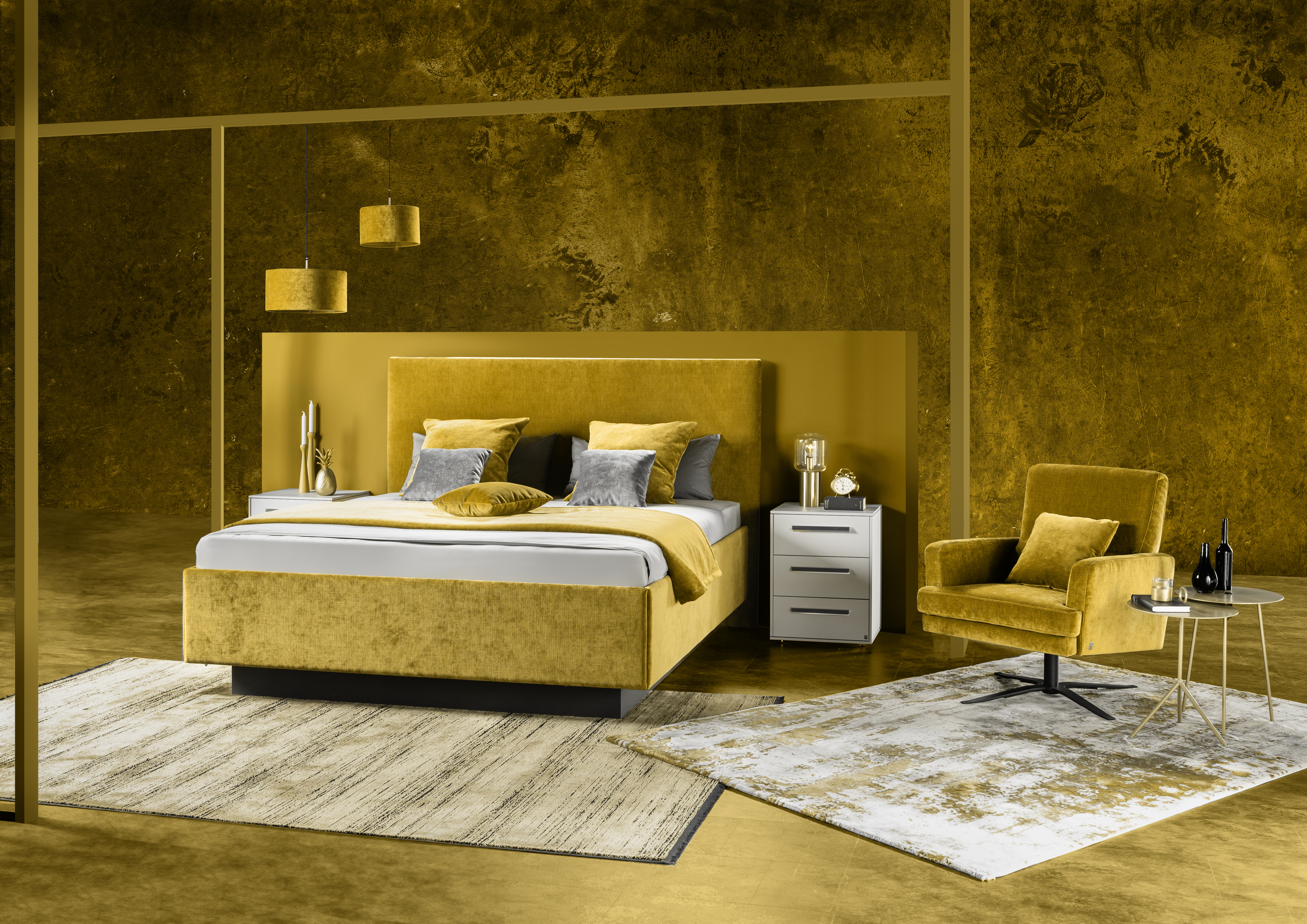Musterring Deluxe Collection Dallas Teppich in Gold 