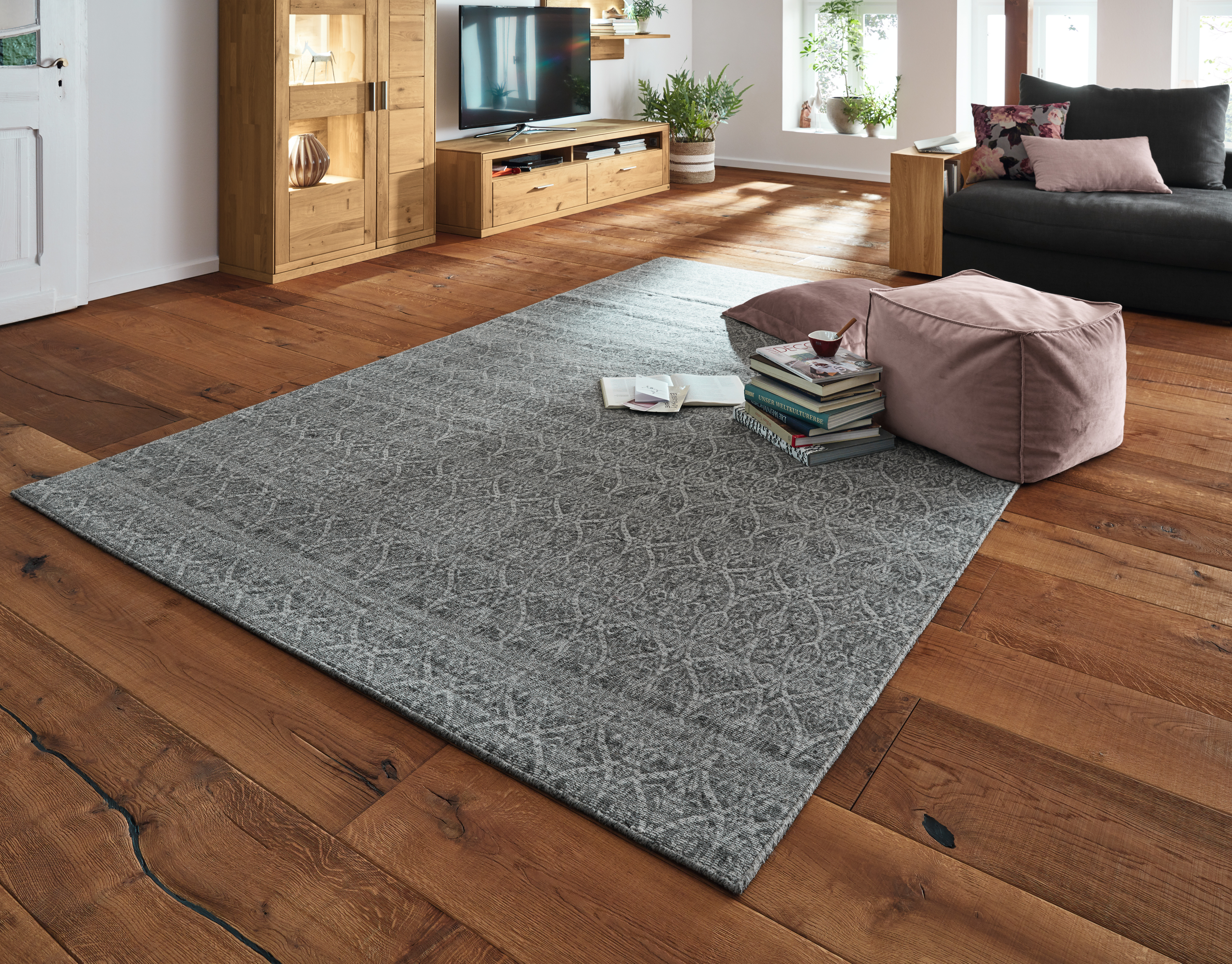 Musterring Deluxe Collection Malibu Teppich in Silber 