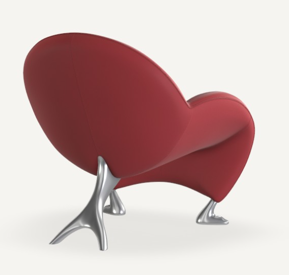 Leolux Papageno Sessel in Leder Rot 